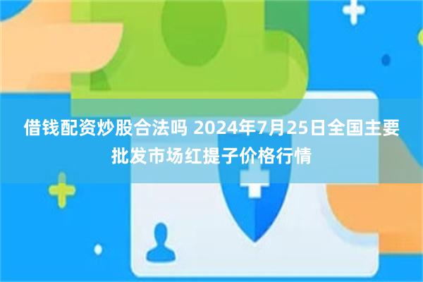 借钱配资炒股合法吗 2024年7月25日全国主要批发市场红提子价格行情